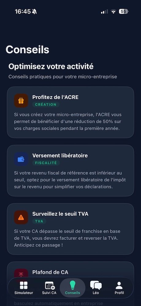 Conseils fiscaux